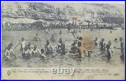 Very Rare, 1914 Anzac Soldiers Bathing, Dardanelles, Turkey Censored Postcard