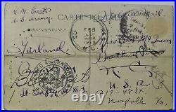 Very Rare, 1914 Anzac Soldiers Bathing, Dardanelles, Turkey Censored Postcard