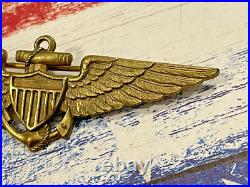 Very Rare 1920's White Co. Made U. S. Navy Naval Aviator Pilot Wing Wings Badge