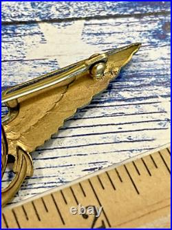 Very Rare 1920's White Co. Made U. S. Navy Naval Aviator Pilot Wing Wings Badge