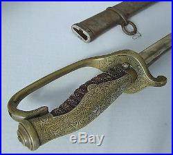 Very Rare Antique Chinese Republic Army Officer General Sword 1912-1928