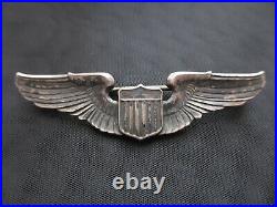Very Rare Interwar F. H. Noble Air Corps Pilot Wing Badge