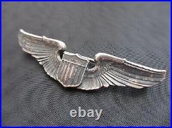 Very Rare Interwar F. H. Noble Air Corps Pilot Wing Badge