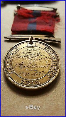 Very Rare USMC 1920s Named and Numbered Good Conduct Medal Engraved 1920-1922