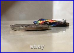 Very Rare! Ww1 U. S. Victory Medal With Original Ribbon (type 1 Wire Loop)