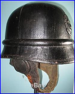 Very rare Belgian M38 moto helmet casque stahlhelm casco elmo Kask