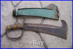 Victor Tool Co. WW2 Era Woodsman's Pal Machete Knife Tool With Original Sheath