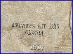 Vintage 1920s Aviator's Kit Bag 0158791 WithTalon Zipper Named