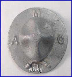 Vintage 1920s Texas A&M Corps Cadet Campaign Hat Aluminum Paperweight