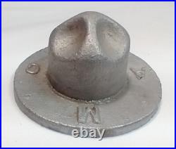 Vintage 1920s Texas A&M Corps Cadet Campaign Hat Aluminum Paperweight Vintage 1920s Texas A&M Corps Cadet Campaign Hat Aluminum Paperweight