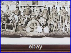 Vintage 1924 Camp Dodge Iowa 133rd Infantry Panoramic Photograph National Guard