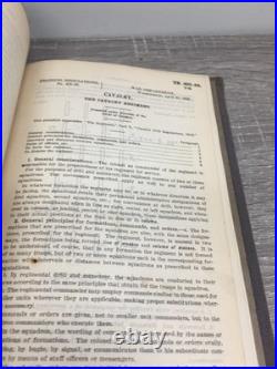 Vintage 1926 training regulations cavalry, infantry, animals Army War Department