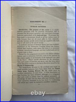 Vintage 1927 US Navy Electrician's Mate Battery Manuals Set Complete 15 Parts