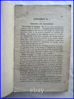 Vintage 1927 US Navy Electrician's Mate Battery Manuals Set Complete 15 Parts