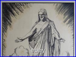 Vintage 1930s CHRISTIAN ANTI-WAR British 30x20 Post-WWI QUAKER Poster FREE SHIP