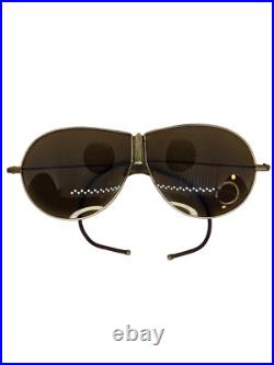 Vintage 1930s US Air Corps Type Aviator Sunglasses Looped Arms Single Nose Grip