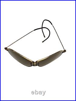 Vintage 1930s US Air Corps Type Aviator Sunglasses Looped Arms Single Nose Grip