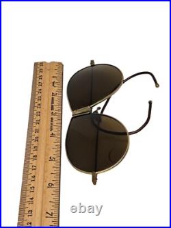 Vintage 1930s US Air Corps Type Aviator Sunglasses Looped Arms Single Nose Grip