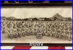 Vintage 1933 US Army Military Photograph Fourth CA Band Fort Amador Panama Canal