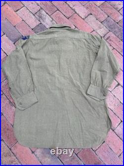 Vintage 1934 CCC Shirt With Patch Iowa Bead Lake Project NRA Tag