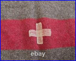 Vintage 1938 before the WW2 Authentic Swiss Army Wool Blanket, original