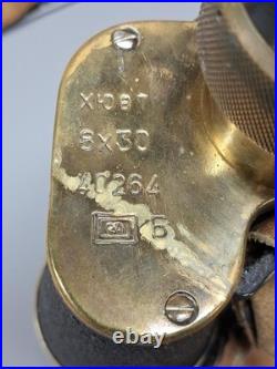 Vintage 8x30 Binoculars, Interwar Period 1919-1938, European Field Brass with Case