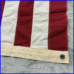 Vintage American Flag 48 Star 40x80 USA Banner Antique Patriotic Decor Pre 1959