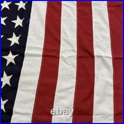 Vintage American Flag 48 Star 40x80 USA Banner Antique Patriotic Decor Pre 1959