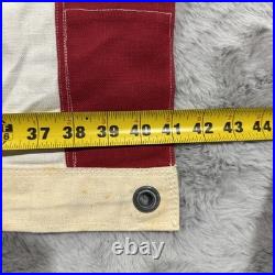 Vintage American Flag 48 Star 40x80 USA Banner Antique Patriotic Decor Pre 1959