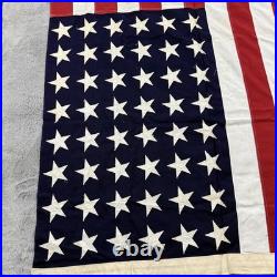 Vintage American Flag 48 Star 40x80 USA Banner Antique Patriotic Decor Pre 1959