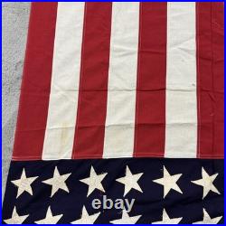 Vintage American Flag 48 Star 40x80 USA Banner Antique Patriotic Decor Pre 1959