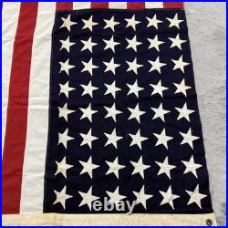 Vintage American Flag 48 Star 40x80 USA Banner Antique Patriotic Decor Pre 1959 Vintage American Flag 48 Star 40x80 USA Banner Antique Patriotic Decor Pre 1959