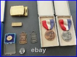 Vintage Athletic Medal Lot PA National Guard Citizens Military Training Camp etc