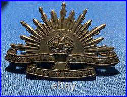 Vintage Australian Commonwealth Military Forces Pin Badge