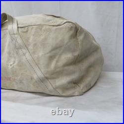 Vintage Aviator Kit Bag Talon Zipper Military Canvas Bag Tote