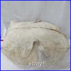 Vintage Aviator Kit Bag Talon Zipper Military Canvas Bag Tote