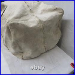 Vintage Aviator Kit Bag Talon Zipper Military Canvas Bag Tote