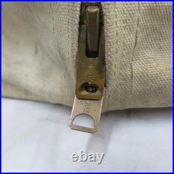 Vintage Aviator Kit Bag Talon Zipper Military Canvas Bag Tote Vintage Aviator Kit Bag Talon Zipper Military Canvas Bag Tote