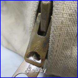 Vintage Aviator Kit Bag Talon Zipper Military Canvas Bag Tote