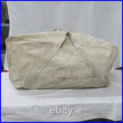 Vintage Aviator Kit Bag Talon Zipper Military Canvas Bag Tote
