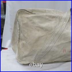 Vintage Aviator Kit Bag Talon Zipper Military Canvas Bag Tote
