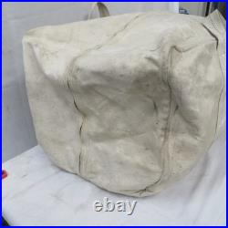 Vintage Aviator Kit Bag Talon Zipper Military Canvas Bag Tote