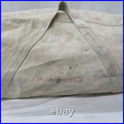 Vintage Aviator Kit Bag Talon Zipper Military Canvas Bag Tote