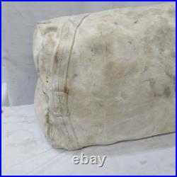 Vintage Aviator Kit Bag Talon Zipper Military Canvas Bag Tote