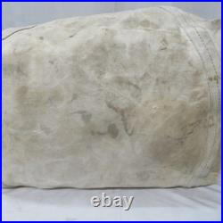 Vintage Aviator Kit Bag Talon Zipper Military Canvas Bag Tote