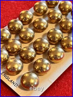 Vintage BALL BUTTONS (West Point USMA) Made in Engand Lot of 24 on Card NOS