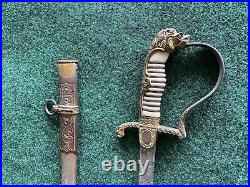 Vintage Bolivian army officer sword 35