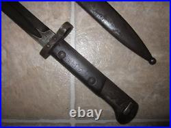 Vintage Czech Vz24 bayonet with scabbard