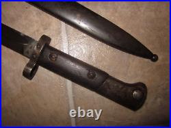 Vintage Czech Vz24 bayonet with scabbard