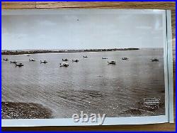Vintage France Field Colon, Panama Canal Zone Panoramic Photo Photograph